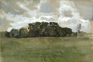 Landschap met grijze wolken, 1897